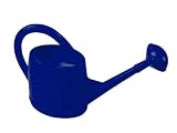 Dramm 12465 7-Liter Molded Plastic Swiss Watering Can with Injection, Navy Blue