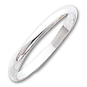 Sterling Silver 2mm Half-Round Band