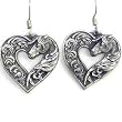 Earth Spirit Earrings - Horsehead Heart - Earth Spirit Earrings - Horsehead Heart