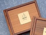 Weems & Plath Boat Log Book Teak Cover (Sail Plate)
