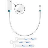 Aurum Cables Mini DisplayPort to HDMI Female Cable with 3 Piece Cable Ties - 1 Feet