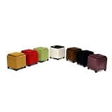 530 Micro Fiber Storage Ottoman in Yellow - Armen Living - LC530OTMFYE