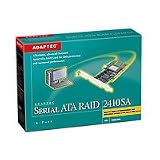 Adaptec Serial ATA RAID 2410SA - Storage controller (RAID) - 4 Channel - SATA-150 low profile - 150 MBps - RAID 0, 1, 5, 10, JBOD - PCI 64