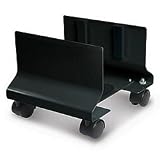 ROLLING CPU HOLDER, STEEL, BLACK, UP TO 9IN.