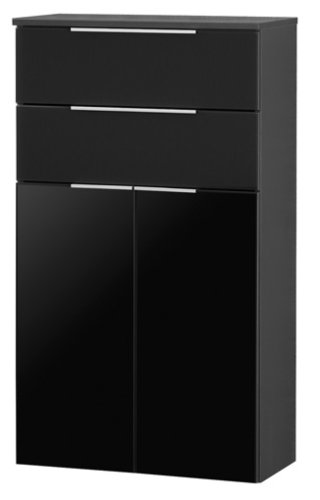Fackelmann 80922 Midischrank KARA 2türig anthrazit/grau 110x60x32