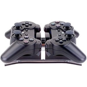 ATC LED Dual USB Charger Station for Controllers of Sony PS3 Gamepad Console Playstation