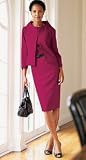 LIGHTWEIGHT WOOL CREPE JACKET DRESS