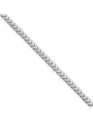 5.0 mm Solid 14K White Gold High Polish Classic Franco Link Chain Necklace - 24" inches