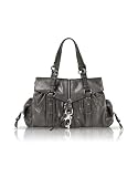 Francesco Biasia Good Girl - Calf Leather Large Flap Satchel Bag Storm