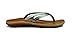 OLUKAI U'i Women's Beach Sandals, Premium Leather Flip-Flop Slides, Braided Palm Inspired Design, Compression Molded Footbed