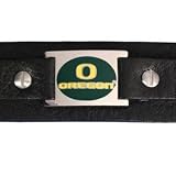 Oregon Ducks Italian Leather Cuff Bracelet