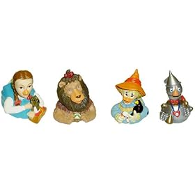 The Wizard of Oz Celebriduck Set of 4 Collectible Limited Edition Rubber Ducks