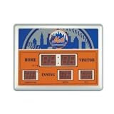 New York Mets MLB Scoreboard Clock & Thermometer (14x19)