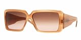 Versace - VERSACE 4142B 640/13 LIGHT BROWN PLASTIC BROWN GRADIENT LENS SWAROSKI CRYSTAL SUNGLASSES