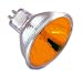 Ushio 1003132 - EXT/OR/FG JR12V-50W/SP12/FG/Orange - Orange 50 Watt Colored MR16 Light Bulb, 12 Degree Spot
