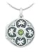 Kit Heath Peridot Shamrock Locket Necklace