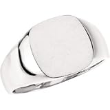 Sterling Silver Men's Signet Ring Size 10.5