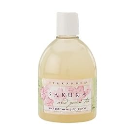 TerraNova Sakura and Green Tea Bath And Shower Gels