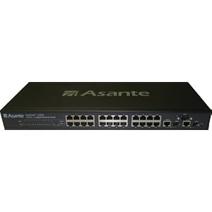 Asante IntraCore 24-Port�10 100 + 2 Gigabit Combo L2�Ethernet Switch (Dark Grey) by 