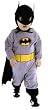 Baby Batman Costume - Official Trademark Costume Size 0-9 Months per mftr. We suggest 0-6 Months