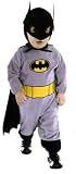 Baby Batman Costume - Official Trademark Costume Size 0-9 Months per mftr. We suggest 0-6 Months