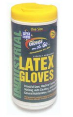 Latex Gloves on the Go in Cannister (50 ct) Mans size