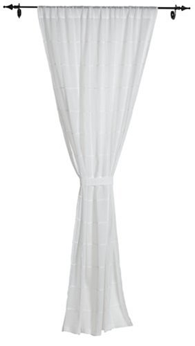 Umbra Cube 42 to 86-Inch Drapery Panel, White