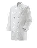 Chef Kochjacke Langarm Weiss inkl. 12 weissen Knoepfen Gr. 50