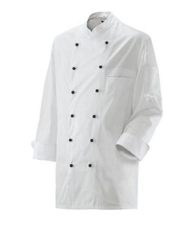 Chef Kochjacke Langarm Weiß inkl. 12 weißen Knöpfen Gr. 46