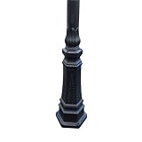 ETOPLIGHTING DELUXE MATT BLACK FINISHED 4 LIGHTS OUTDOOR POST LIGHT