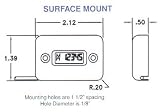 Redington MODEL 51 - Inductive Hour Meters - Hours & 1:1 Tach, Inductive, Surface Mount