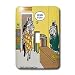 Londons Times Funny Animals Cartoons - Worst-Dressed Zebra - Light Switch Covers - single toggle switch