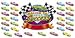 Bulletin Board Set,30 Race Cars, F/Kindergarten 3rd,21