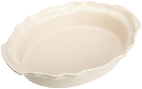 Esprit de Cuisine by Appolia Oval 5 Quart Baking Dish, Cream