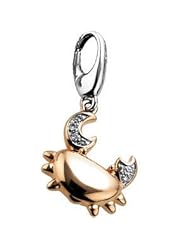 .025 ct tw Diamond Crab Charm 14K Rose 66004