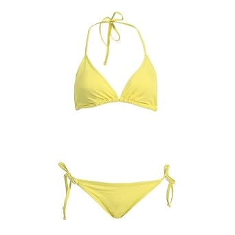 Buy 2 Pc Bikini Set Halter Top & Bottom Lemon by Marina West