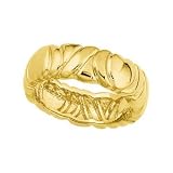 14K Yellow Gold Wedding Band - Sizes 5 - 8