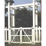 Arbor Gate: 58in x 36in fits in Courtyard Arbor by Dura-Trel