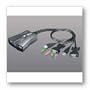 Tripp Lite 2-Port All-in-One USB KVM Switch w/Audio and Built-In Cables ( B034-002-R )