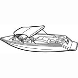 Carver 3 Bow Complete Bimini Top with Matching Zippered Storage Boot 30 Inch Height 14 oz White Vinyl