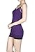 Ragstock Women's Plain Long Lace Trim Spaghetti Strap Camisole Tank Top