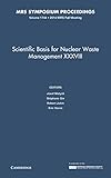 Scientific basis for nuclear waste management XXXVIII