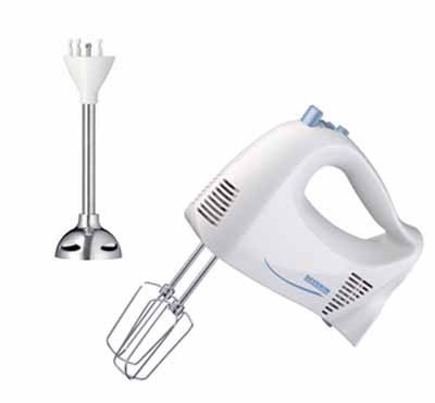 Severin HM 3834 Handmixer,  weiß-taubenblau