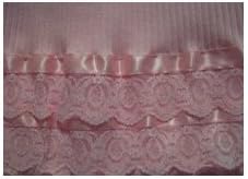 Greta Cotton Knit Peach Nightgown & Robe Set with Peach Lace Made in Italy - Size XXL