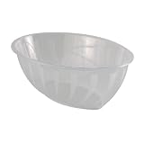 Clear Oval 72 ounce Plastic Bowl