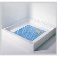21 Non-Slip Square Shower Mat - White