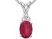 1.06 cttw 14k Gold Genuine Oval 7x5 Ruby and title=