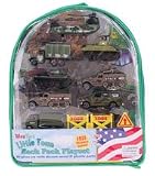 Military Vehicles Backpack Playset