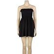 FULL TILT Womens Smocked Terry Tube Dress - Black