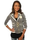 Obey The Midge Collegiate Blazer in Heather Gray,Light Jackets for Women